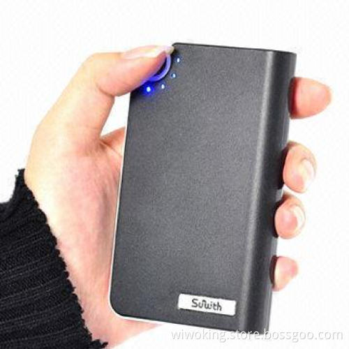 LED Torch 8,200mAh Large Capacity Portable Power Bank with Two USB Ports for iPhone/iPad